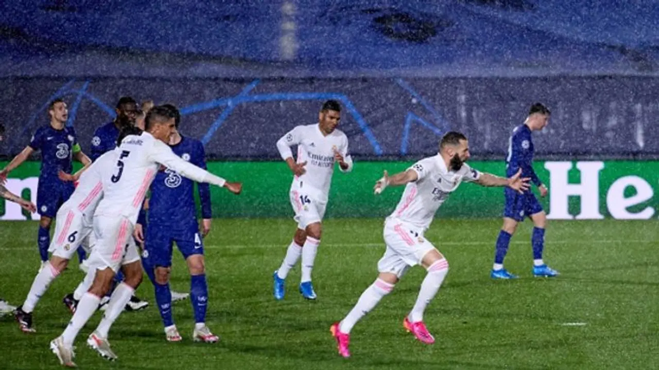 ചാമ്പ്യന്സ് ലീഗ്: ചെല്സിക്കെതിരെ സമനില തെറ്റാതെ റയല്, ഇന്ന് പിഎസ്ജി മാഞ്ചസ്റ്റര് സിറ്റി പോരാട്ടം ചാമ്പ്യന്സ് ലീഗ്: ചെല്സിക്കെതിരെ സമനില തെറ്റാതെ റയല്, ഇന്ന് പിഎസ്ജി മാഞ്ചസ്റ്റര് സിറ്റി പോരാട്ടം