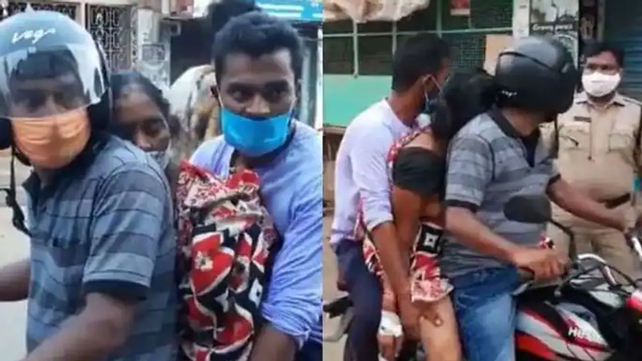 கடவுளே எந்த மகனுக்கும் இப்படி ஒரு நிலைமை வரக்கூடாது.. உயிரிழந்த தாயின் சடலத்தை டூவீலரில் எடுத்து சென்ற அவலம்