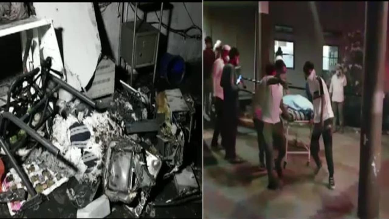 ಗುಜರಾತ್ನ ಕೊರೋನಾ ಆಸ್ಪತ್ರೆಯಲ್ಲಿ ಬೆಂಕಿ ದುರಂತ: 18 ರೋಗಿಗಳು ಸಜೀವ ದಹನ! ಗುಜರಾತ್ನ ಕೊರೋನಾ ಆಸ್ಪತ್ರೆಯಲ್ಲಿ ಬೆಂಕಿ ದುರಂತ: 18 ರೋಗಿಗಳು ಸಜೀವ ದಹನ!