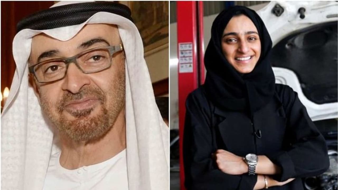 ഹുദാ, എന്റെ കാര് ശരിയാക്കാനുണ്ട്; ആദ്യ എമിറാത്തി വനിതാ മെക്കാനിക്കിനെ ഫോണ് വിളിച്ച് അബുദാബി കിരീടാവകാശി ഹുദാ, എന്റെ കാര് ശരിയാക്കാനുണ്ട്; ആദ്യ എമിറാത്തി വനിതാ മെക്കാനിക്കിനെ ഫോണ് വിളിച്ച് അബുദാബി കിരീടാവകാശി