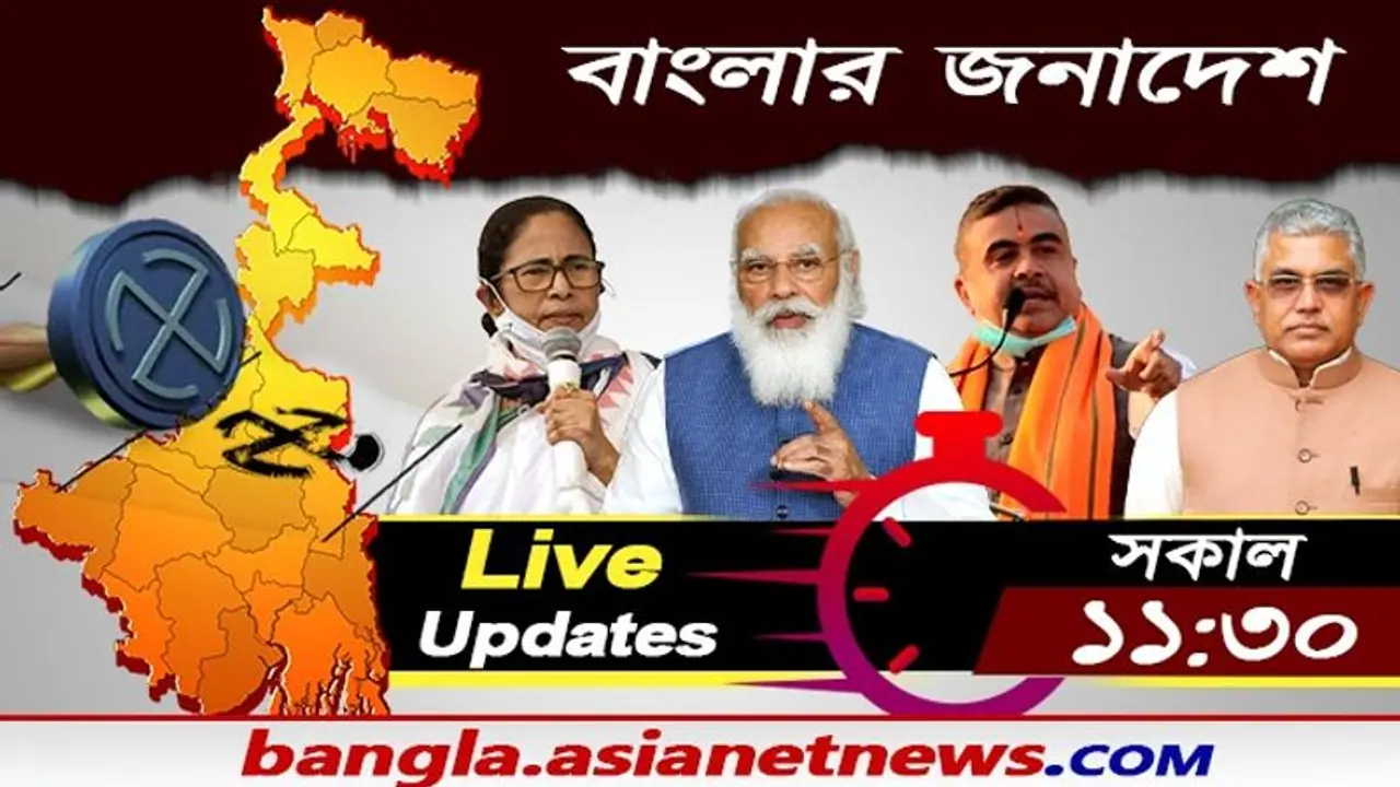 বেলা সাড়ে এগারোটাতেই প্রায় তৃণমূলের জয় পরিষ্কার, বিজেপি কি আটকে যাবে দুই অঙ্কেই