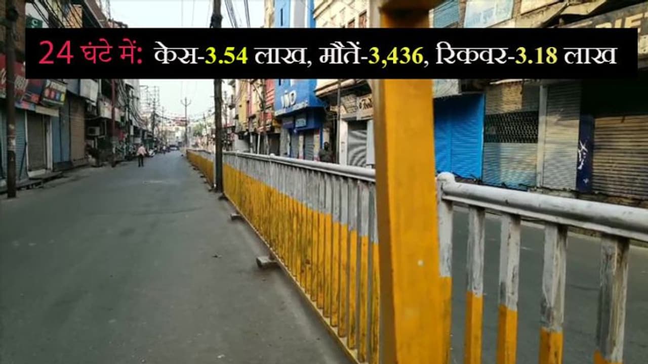 कोरोना की स्पीड पर ब्रेक, लेकिन मौतें अब भी रोज 3000 से अधिक, अच्छी खबर यह कि एक दिन में 3.18 लाख रिकवर कोरोना की स्पीड पर ब्रेक, लेकिन मौतें अब भी रोज 3000 से अधिक, अच्छी खबर यह कि एक दिन में 3.18 लाख रिकवर