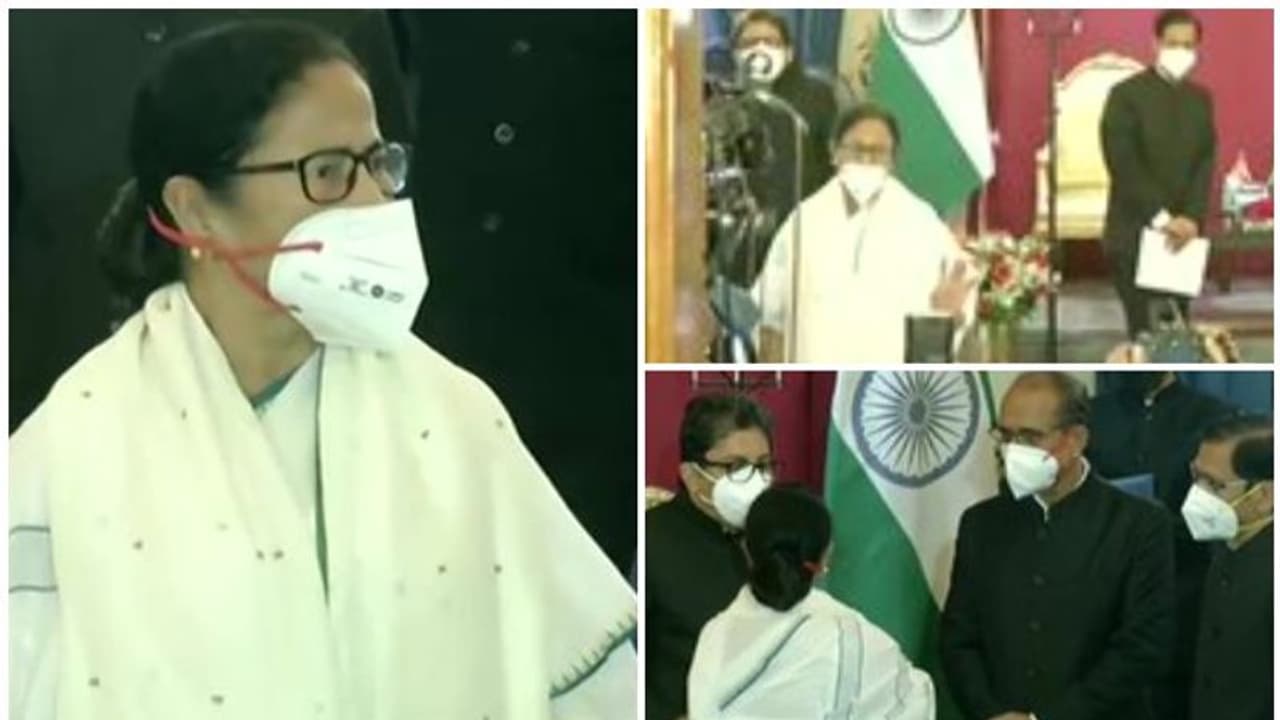 మూడోసారి బెంగాల్ ముఖ్యమంత్రిగా: మమత బెనర్జీ ప్రమాణం మూడోసారి బెంగాల్ ముఖ్యమంత్రిగా: మమత బెనర్జీ ప్రమాణం