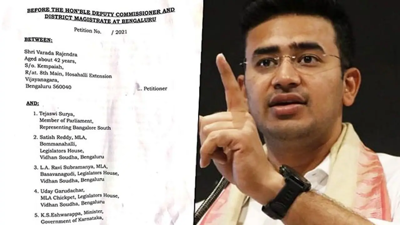 BBMP alleged bed blocking scam: Complaint against Tejasvi Surya, Eshwarappa and three BJP MLAs BBMP alleged bed blocking scam: Complaint against Tejasvi Surya, Eshwarappa and three BJP MLAs