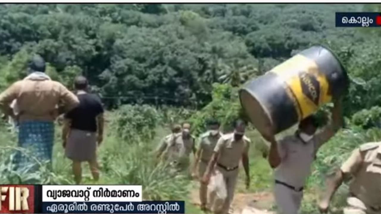 വ്യാജ വാറ്റ് നിര്‍മാണത്തിനു ശ്രമം; ഗരുഡന്‍ ഹരീഷും കൂട്ടാളിയും പിടിയില്‍