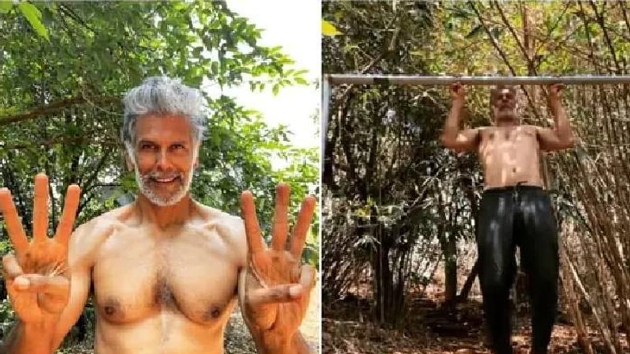 ആറ് വിരലുകള്‍ കൊണ്ട് പുള്‍ അപ് ചെയ്താലോ? വീഡിയോയുമായി മിലിന്ദ് സോമന്‍