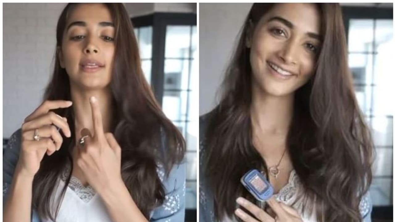 പൾസ് ഓക്സിമീറ്റർ ഉപയോഗിക്കേണ്ടത് ഇങ്ങനെ; വീഡിയോ പങ്കുവച്ച് പൂജ പൾസ് ഓക്സിമീറ്റർ ഉപയോഗിക്കേണ്ടത് ഇങ്ങനെ; വീഡിയോ പങ്കുവച്ച് പൂജ