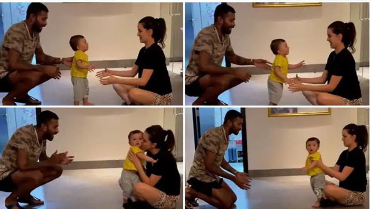 కొడుకు బుడి బుడి అడుగులు.. మురిసిపోతున్న హార్దిక్, నటాషా కొడుకు బుడి బుడి అడుగులు.. మురిసిపోతున్న హార్దిక్, నటాషా