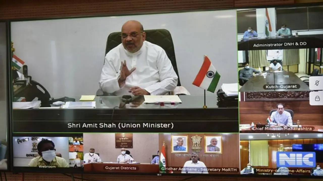 Cyclone Tauktae: Amit Shah chairs meeting with Gujarat, Maharashtra CMs; reviews preparedness of states Cyclone Tauktae: Amit Shah chairs meeting with Gujarat, Maharashtra CMs; reviews preparedness of states