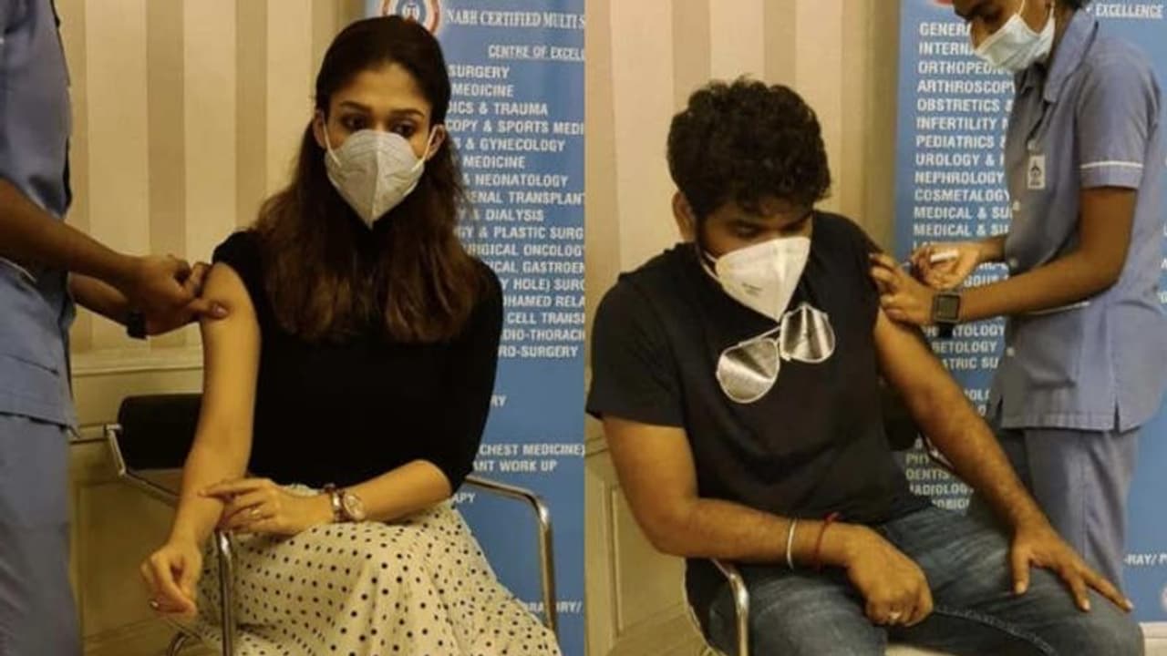 കൊവിഡ് വാക്സീൻ സ്വീകരിച്ച് നയൻതാരയും വിഘ്നേശും