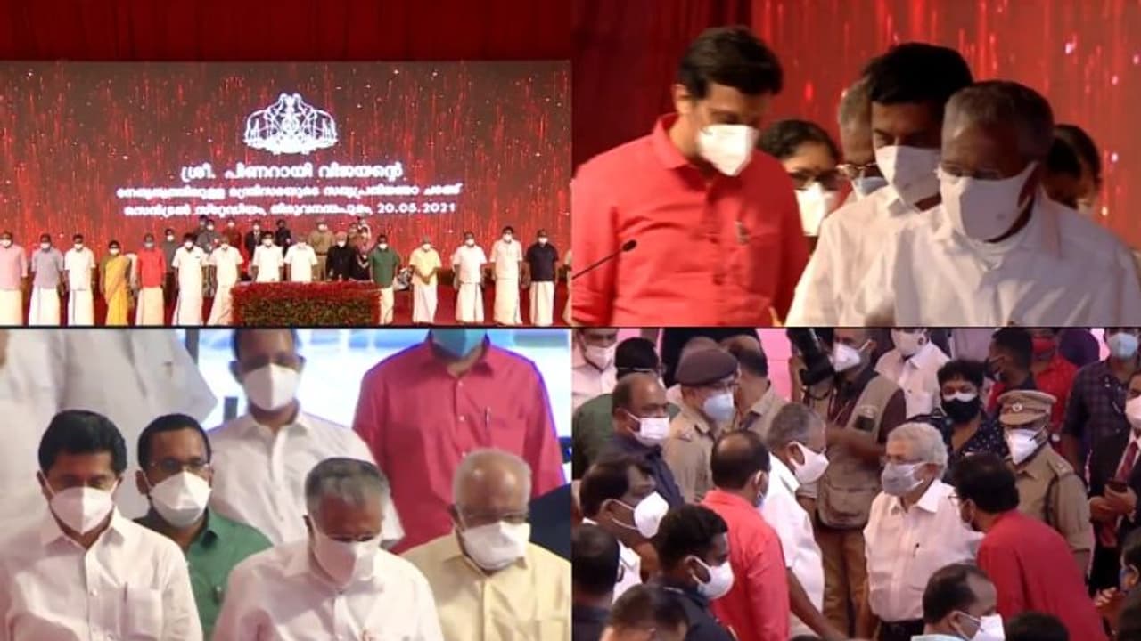 രണ്ടാം പിണറായി സർക്കാർ സത്യപ്രതിജ്ഞ ചെയ്ത് അധികാരമേറ്റു രണ്ടാം പിണറായി സർക്കാർ സത്യപ്രതിജ്ഞ ചെയ്ത് അധികാരമേറ്റു