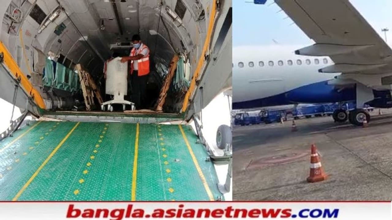 করোনা মোকাবিলায় রাজ্যের পাশে কেন্দ্র, বায়ুসেনার বিমানে এল ভেন্টিলেটর মেশিন