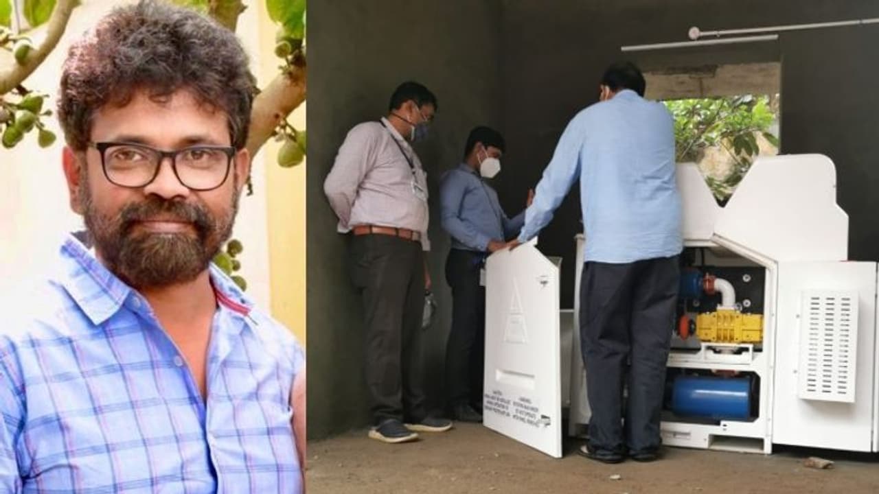 రాజోలులో ఆక్సిజన్‌ జెనరేటెడ్‌ ప్లాంట్‌ ఏర్పాటు చేస్తున్న దర్శకుడు సుకుమార్‌