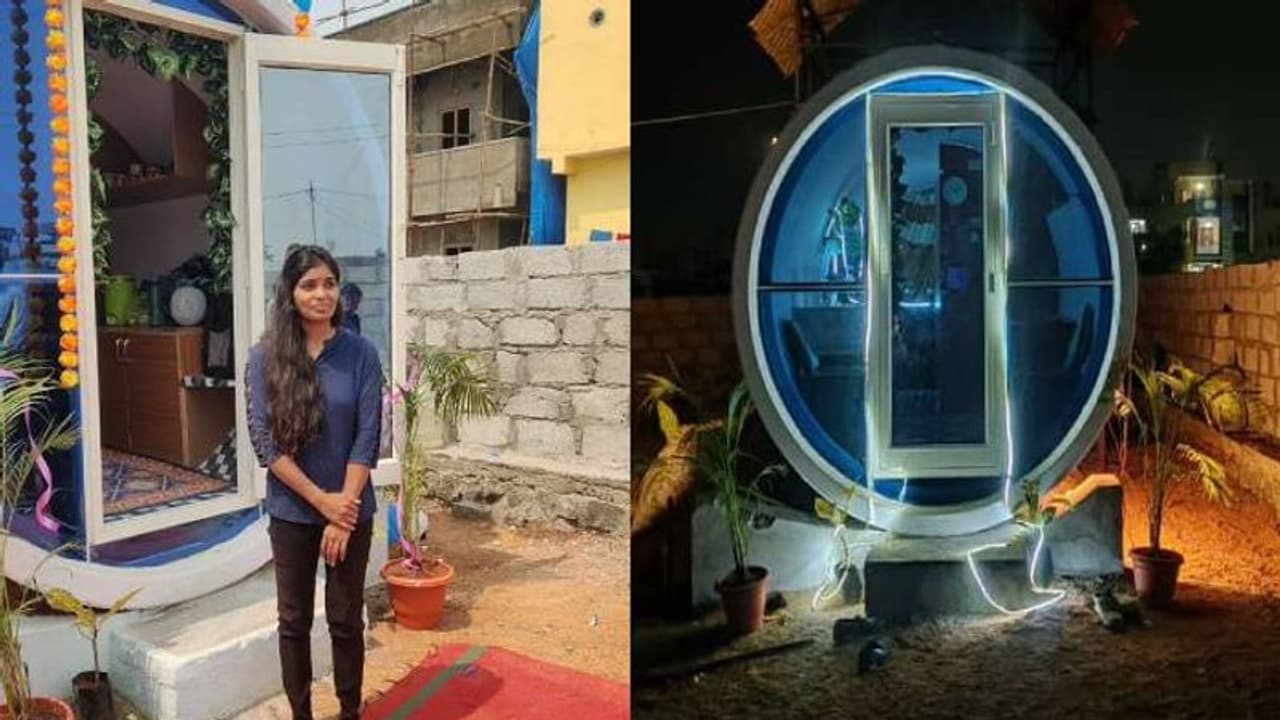 സീവേജ് പൈപ്പുകൾ ഉപയോ​ഗിച്ച് ചെലവ് കുറഞ്ഞ് വീട്, പദ്ധതിയുമായി ഇന്ത്യക്കാരി...