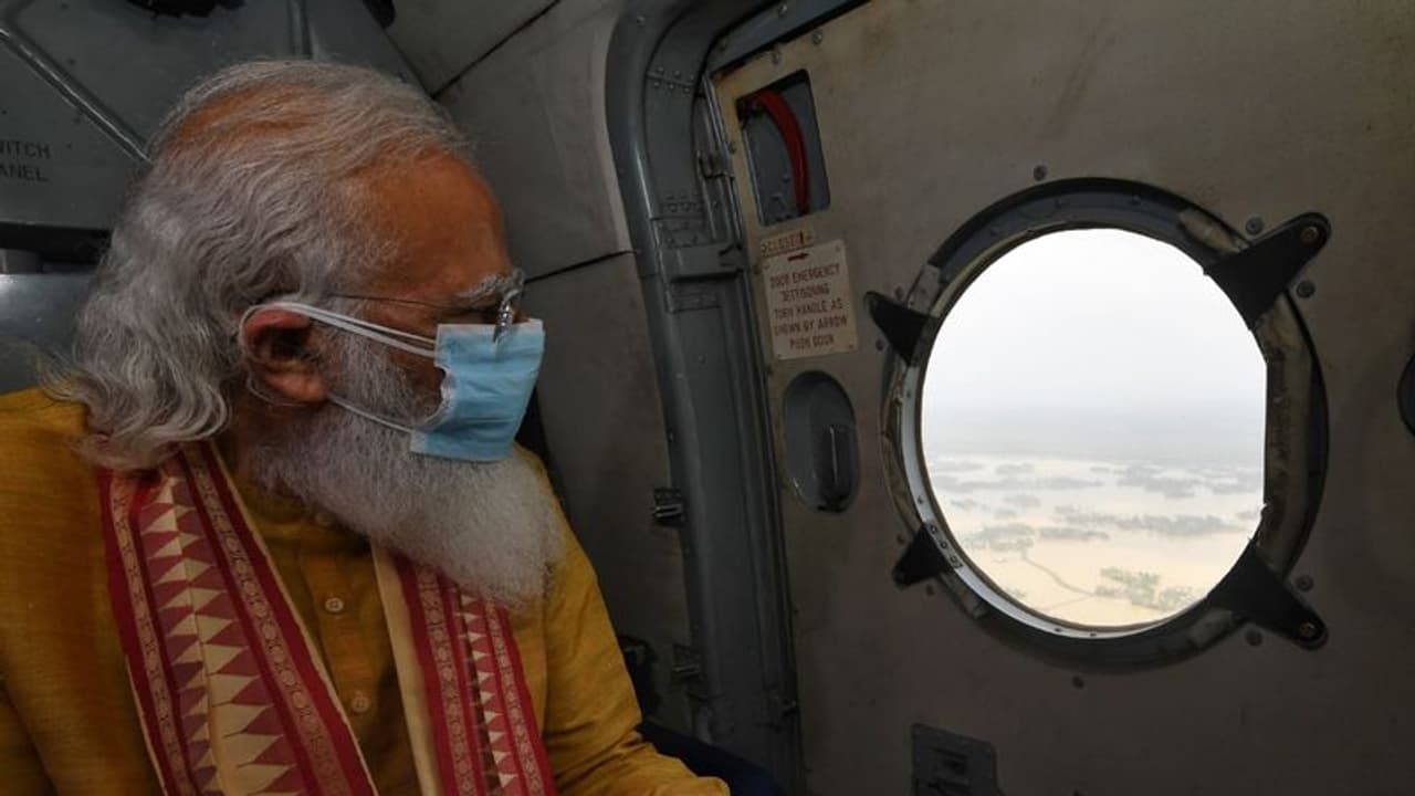 Cyclone Yaas: PM Modi takes aerial tour, reviews damages in Odisha Cyclone Yaas: PM Modi takes aerial tour, reviews damages in Odisha
