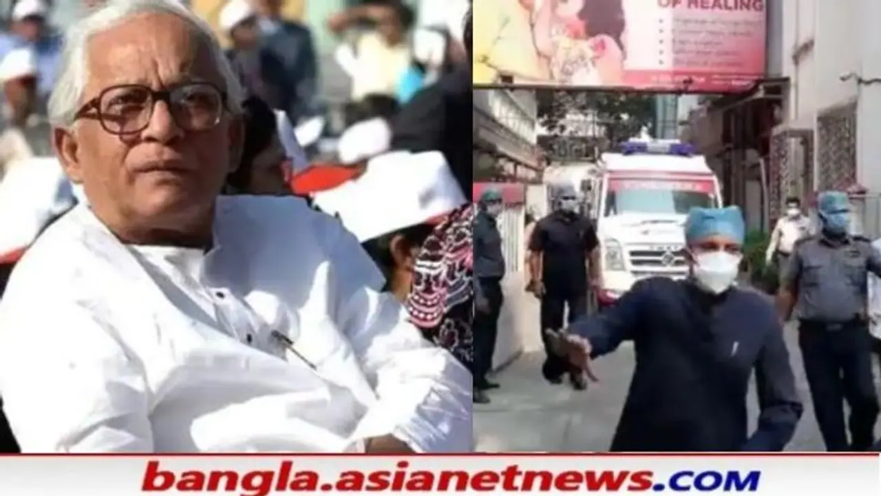 রয়েছে সামান্য আচ্ছনভাব, শ্বাসকষ্ট থাকলেও কথা বলছেন বুদ্ধদেব রয়েছে সামান্য আচ্ছনভাব, শ্বাসকষ্ট থাকলেও কথা বলছেন বুদ্ধদেব