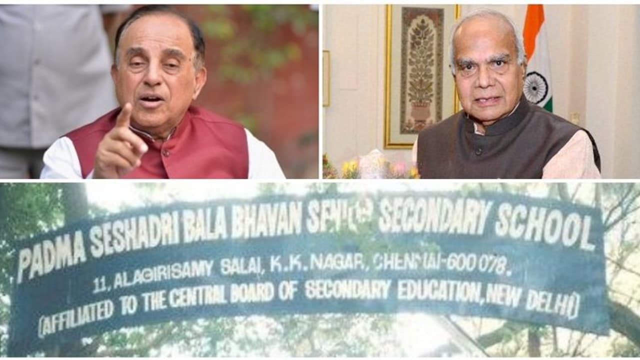 பத்ம சேஷாத்ரி பள்ளி விவகாரம்.. திமுக அரசிடம் அறிக்கை கேளுங்க.. தமிழக ஆளுநருக்கு கடிதம்.. பரபரக்கும் சு.சாமி! பத்ம சேஷாத்ரி பள்ளி விவகாரம்.. திமுக அரசிடம் அறிக்கை கேளுங்க.. தமிழக ஆளுநருக்கு கடிதம்.. பரபரக்கும் சு.சாமி!