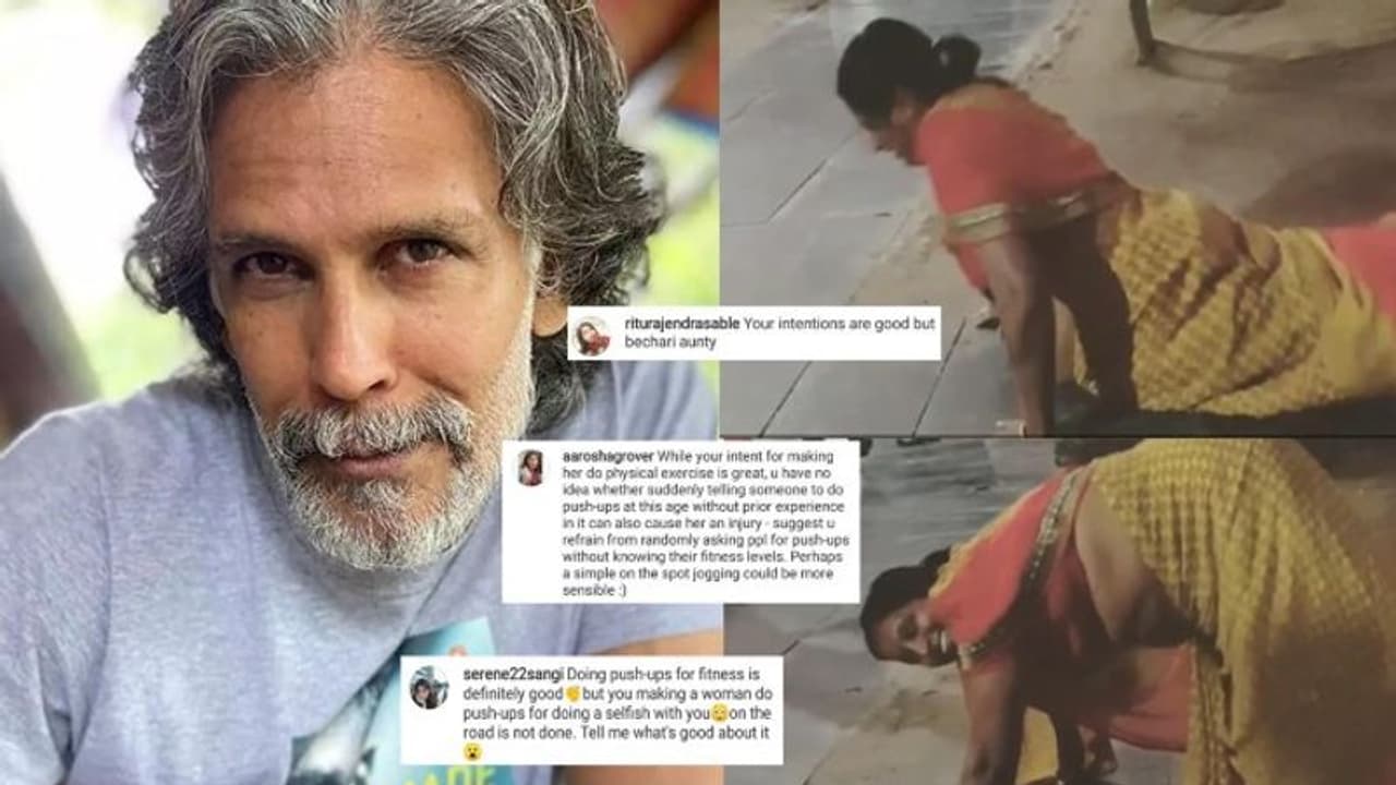 సెల్ఫీ అడిగిన మహిళతో పుషప్లు చేయించిన మిలింద్.. చివరికి విమర్శలపాలు.. సెల్ఫీ అడిగిన మహిళతో పుషప్లు చేయించిన మిలింద్.. చివరికి విమర్శలపాలు..