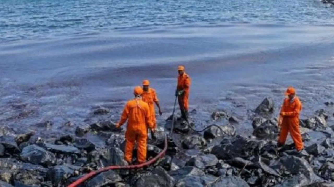 Cyclone Tauktae: Oil leak spotted around aground barge off Palghar coast in Maharashtra