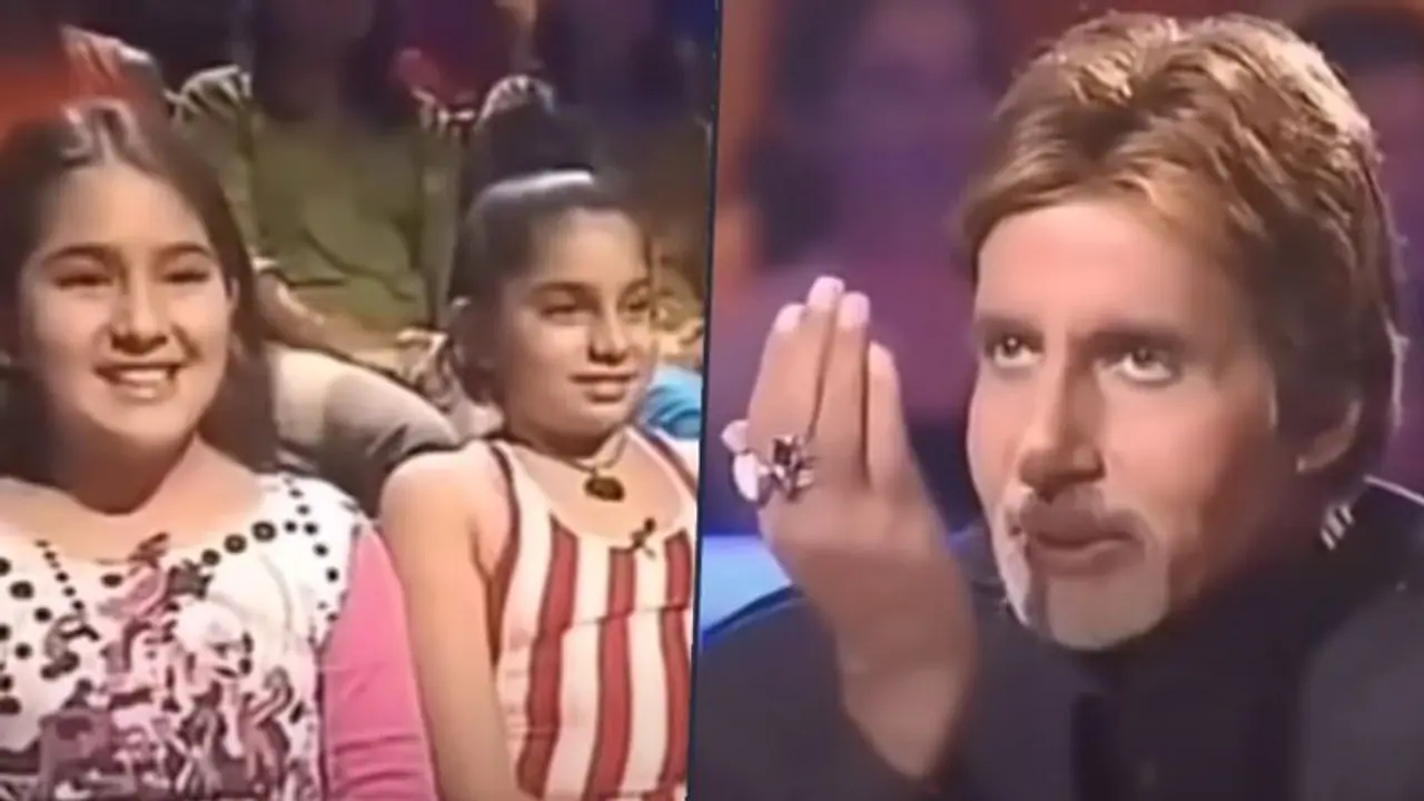 Sara Ali Khan, Amitabh Bachchan's cute chat on Kaun Banega Crorepati's sets will make your day (Video Inside) Sara Ali Khan, Amitabh Bachchan's cute chat on Kaun Banega Crorepati's sets will make your day (Video Inside)