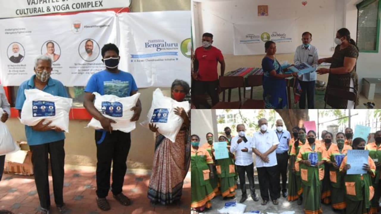 കൊവിഡിനെതിരായ പോരാട്ടത്തില് സാധാരണക്കാര്ക്ക് തുണയായി നമ്മ ബെംഗളുരു ഫൌണ്ടേഷന് കൊവിഡിനെതിരായ പോരാട്ടത്തില് സാധാരണക്കാര്ക്ക് തുണയായി നമ്മ ബെംഗളുരു ഫൌണ്ടേഷന്