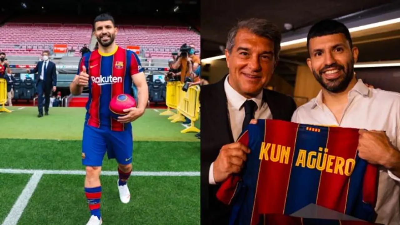 বার্সায় যোগ দিলেন আগুয়ারো, মেসির সঙ্গে যুগলবন্দী নিয়ে রয়েছে সংশয় বার্সায় যোগ দিলেন আগুয়ারো, মেসির সঙ্গে যুগলবন্দী নিয়ে রয়েছে সংশয়