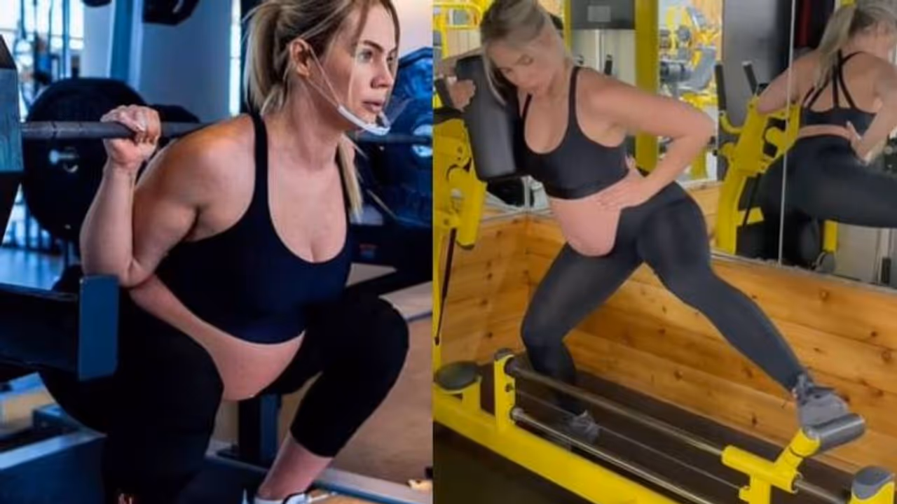 എട്ട് മാസം ഗർഭിണി; എടുത്തുയർത്തുന്നത് 142 കിലോഗ്രാം ഭാരം; വിമര്‍ശനവുമായി സോഷ്യല്‍ മീഡിയ