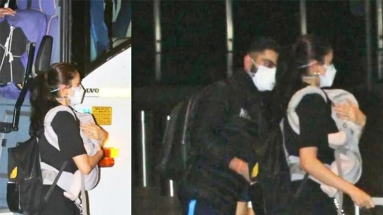 Watch Virat Kohli, Anushka Sharma and other members of Team India depart for England from Mumbai airport Watch Virat Kohli, Anushka Sharma and other members of Team India depart for England from Mumbai airport