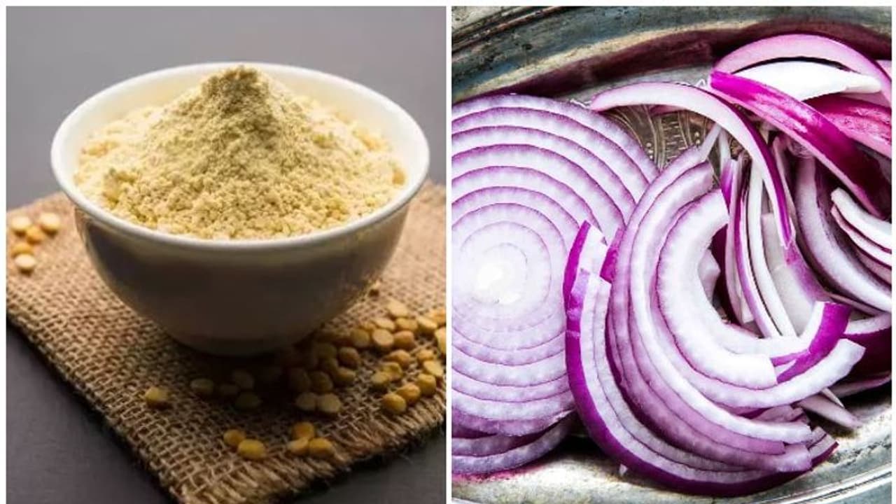 കടലമാവും സവാളയും കൊണ്ട് എളുപ്പം തയ്യാറാക്കാവുന്ന ഒരു നാലുമണി പലഹാരം