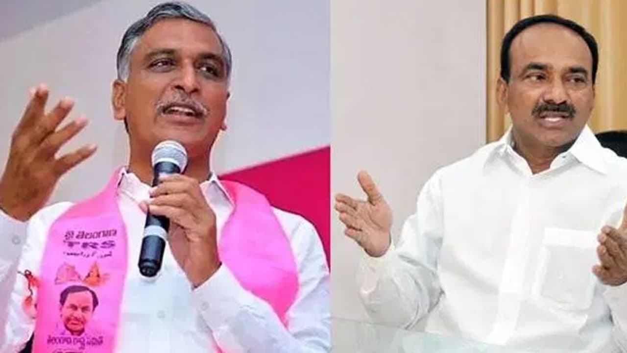 Huzurabad Bypoll:ఈటల ఇలాకాలో హరీష్ హల్ చల్... భారీ ఎత్తున సంబరాలు (వీడియో) Huzurabad Bypoll:ఈటల ఇలాకాలో హరీష్ హల్ చల్... భారీ ఎత్తున సంబరాలు (వీడియో)