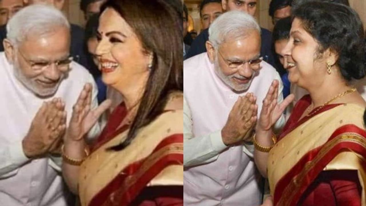 ನೀತಾ ಅಂಬಾನಿಗೆ ಕೈಮುಗಿದ್ರಾ ಮೋದಿ, ನಕಲಿ ಫೋಟೋ ಶೇರ್ ಮಾಡಿದ ಜೋಹರ್!