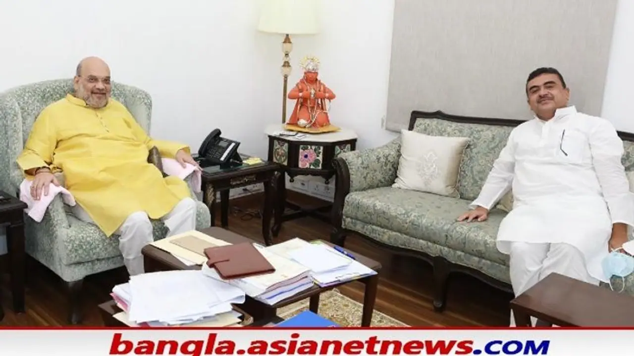 দিল্লিতে অমিত শাহর বাড়িতে গেলেন শুভেন্দু, কাল কথা হতে পারে প্রধানমন্ত্রী মোদীর সঙ্গে দিল্লিতে অমিত শাহর বাড়িতে গেলেন শুভেন্দু, কাল কথা হতে পারে প্রধানমন্ত্রী মোদীর সঙ্গে