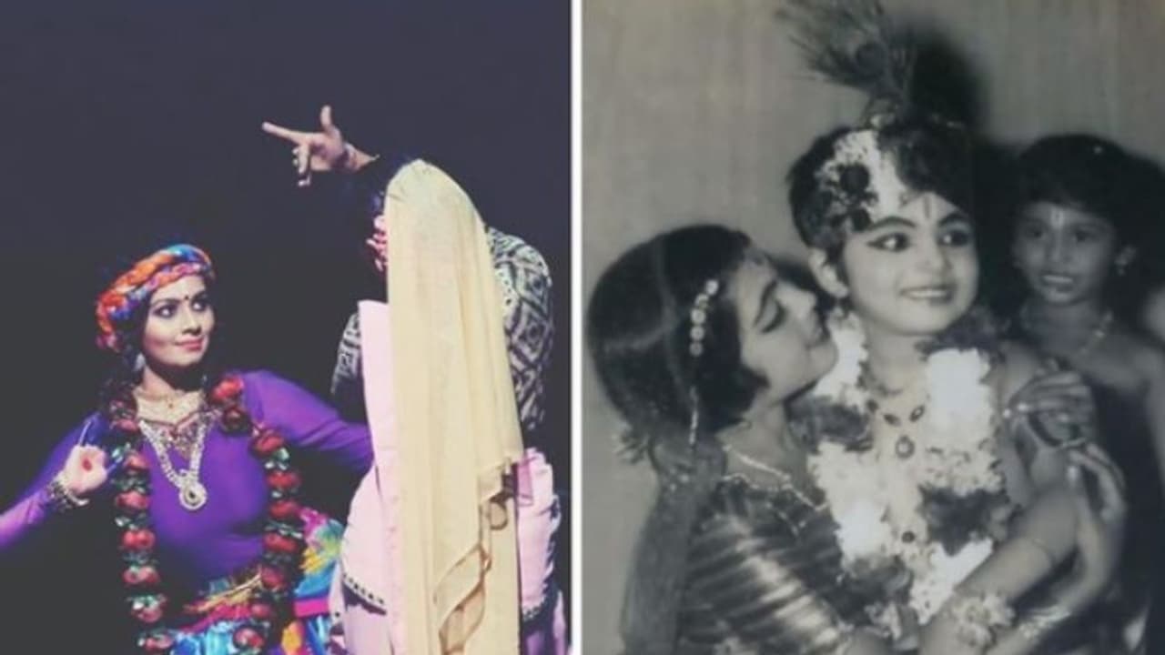 'ശ്രീകൃഷ്‍ണനായി അമ്മയും ഞാനും വ്യത്യസ്‍ത കാലങ്ങളില്‍', ഫോട്ടോ പങ്കുവെച്ച് നടി നിരഞ്‍ജന അനൂപ്