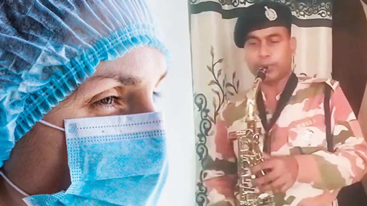 This ITBP constable plays saxophone as a way to pay tribute to COVID 19 warriors