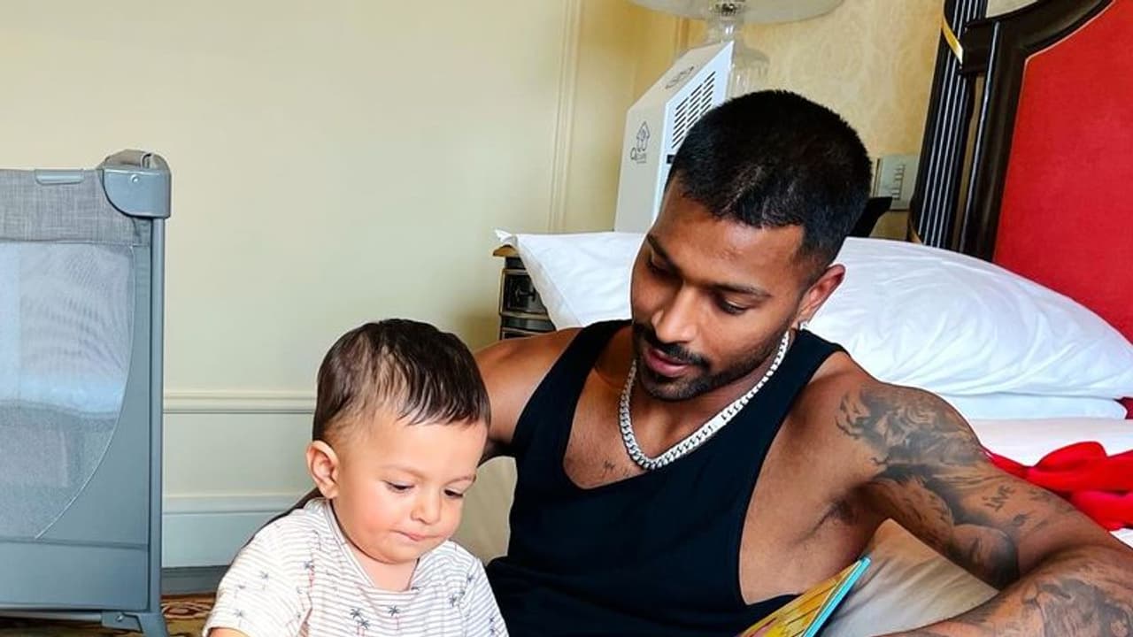 Hardik Pandya hits Mumbai Indians training camp as son Agastya walks it out in Serbia (Watch video)