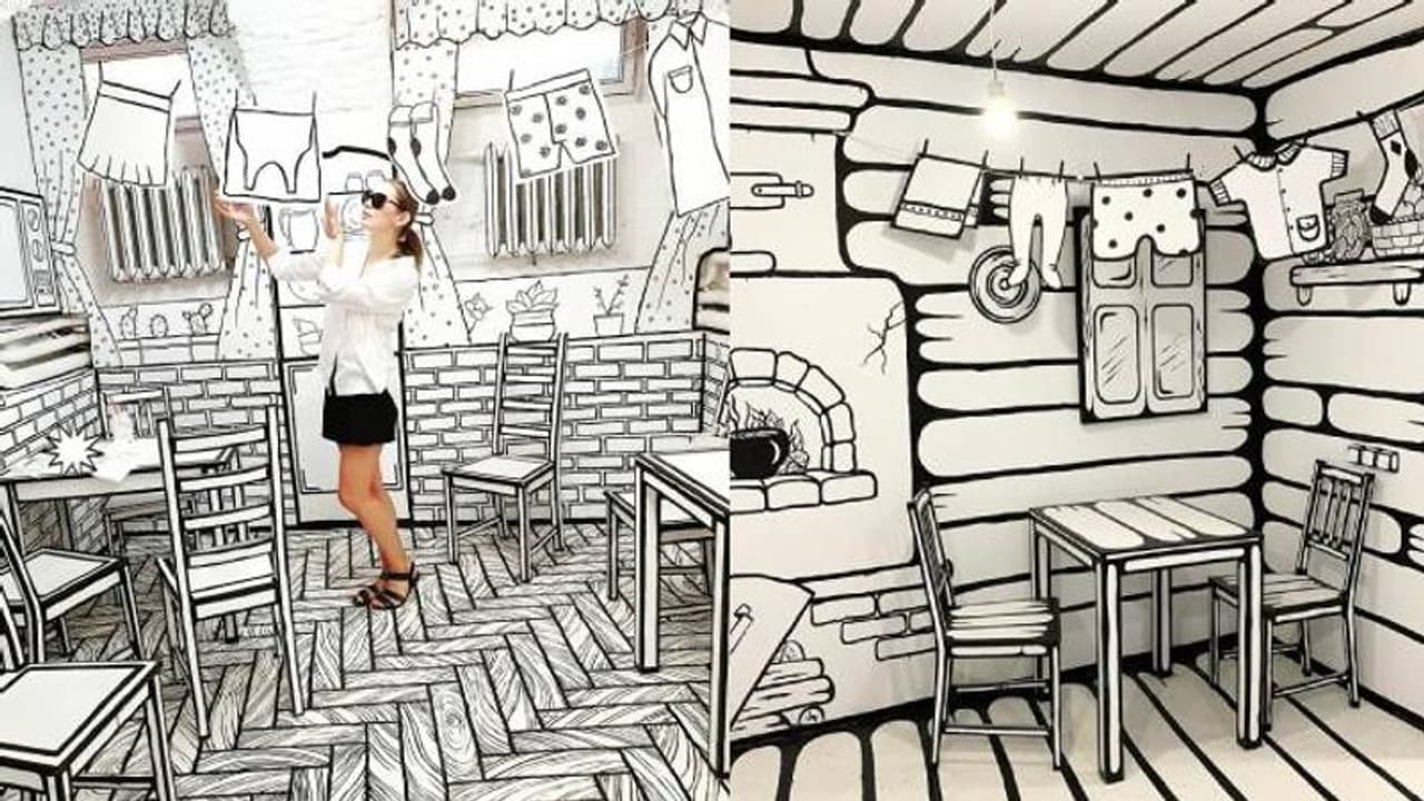 ശരിക്കും ഏതെങ്കിലും കാർട്ടൂൺ ലോകത്താണോ? തികച്ചും വ്യത്യസ്തമായി ഒരു 2ഡി കഫേ ശരിക്കും ഏതെങ്കിലും കാർട്ടൂൺ ലോകത്താണോ? തികച്ചും വ്യത്യസ്തമായി ഒരു 2ഡി കഫേ