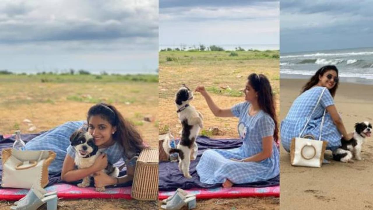 വളര്ത്തുനായയോടൊപ്പമുള്ള പിക്നിക് ചിത്രങ്ങളുമായി കീർത്തി സുരേഷ് വളര്ത്തുനായയോടൊപ്പമുള്ള പിക്നിക് ചിത്രങ്ങളുമായി കീർത്തി സുരേഷ്