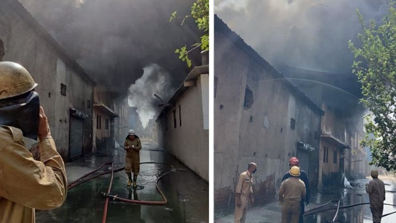 दिल्ली की जूता फैक्ट्री में लगी भीषण आग, मौके पर फायर बिग्रेड की 31 गाड़ियां..अंदर फंसे हैं 6 मजदूर दिल्ली की जूता फैक्ट्री में लगी भीषण आग, मौके पर फायर बिग्रेड की 31 गाड़ियां..अंदर फंसे हैं 6 मजदूर