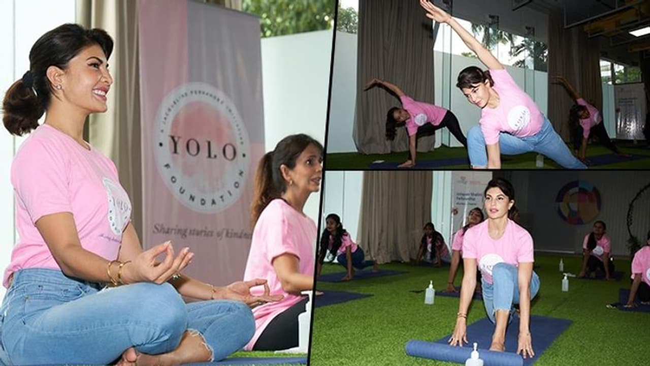 World Yoga Day: Jacqueline Fernandez organised a Yoga session for NGO kids (Pictures inside) World Yoga Day: Jacqueline Fernandez organised a Yoga session for NGO kids (Pictures inside)
