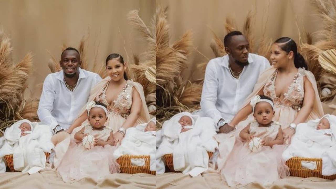 തണ്ടര് ബോള്ട്ട് എത്തി, ഇരട്ടകുട്ടികളുടെ അച്ഛനായ സന്തോഷം പങ്കുവെച്ച് ഉസൈന് ബോള്ട്ട് തണ്ടര് ബോള്ട്ട് എത്തി, ഇരട്ടകുട്ടികളുടെ അച്ഛനായ സന്തോഷം പങ്കുവെച്ച് ഉസൈന് ബോള്ട്ട്