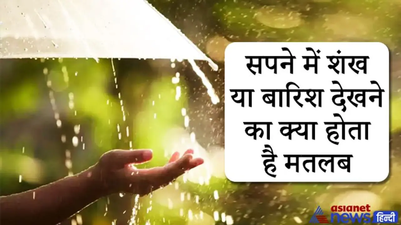 सपने में दिखे शंख या बारिश तो समझिए चमकने वाली है आपकी किस्मत, दूर होंगी परेशानियां सपने में दिखे शंख या बारिश तो समझिए चमकने वाली है आपकी किस्मत, दूर होंगी परेशानियां