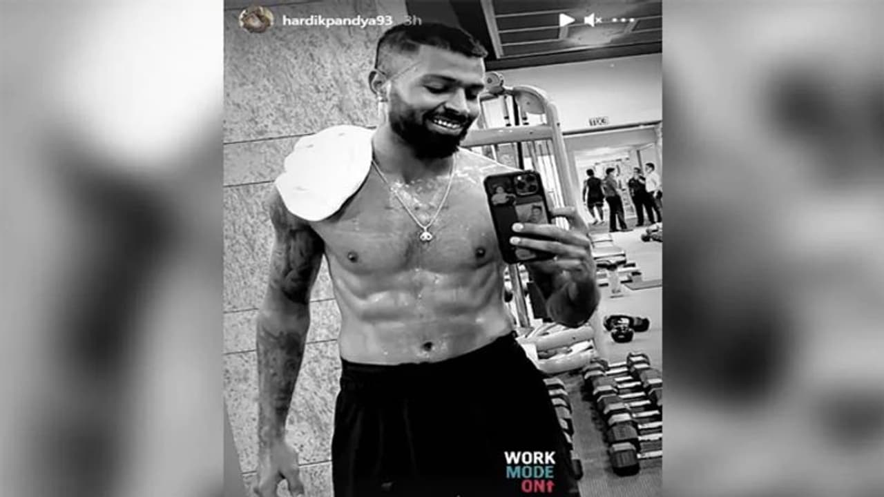 కండలు తిరిగిన దేహం.. చెమటలు చిందిస్తున్న హార్దిక్ పాండ్యా