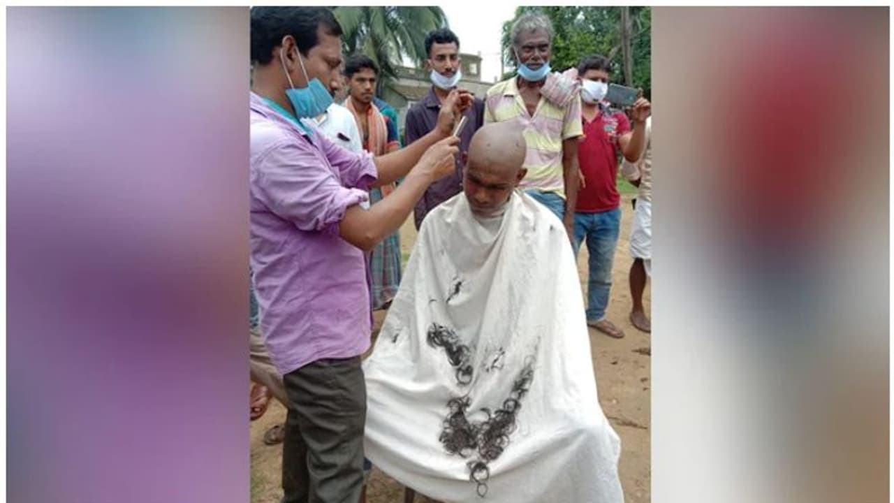 തലമുണ്ഡനം ചെയ്ത്, ഗംഗാജലം തളിച്ച് തൃണമൂലിലേക്ക്; ബംഗാള് ബിജെപിയില് കൊഴിഞ്ഞുപോക്ക് തുടരുന്നു തലമുണ്ഡനം ചെയ്ത്, ഗംഗാജലം തളിച്ച് തൃണമൂലിലേക്ക്; ബംഗാള് ബിജെപിയില് കൊഴിഞ്ഞുപോക്ക് തുടരുന്നു
