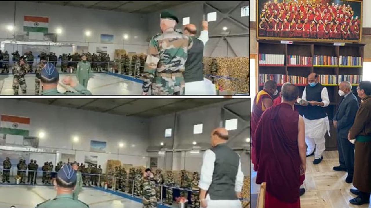 लद्दाख में रक्षामंत्री भारत ने कभी किसी देश को आंख नहीं दिखाई, लेकिन कोई हमें आंख दिखाए, यह मंजूर नहीं