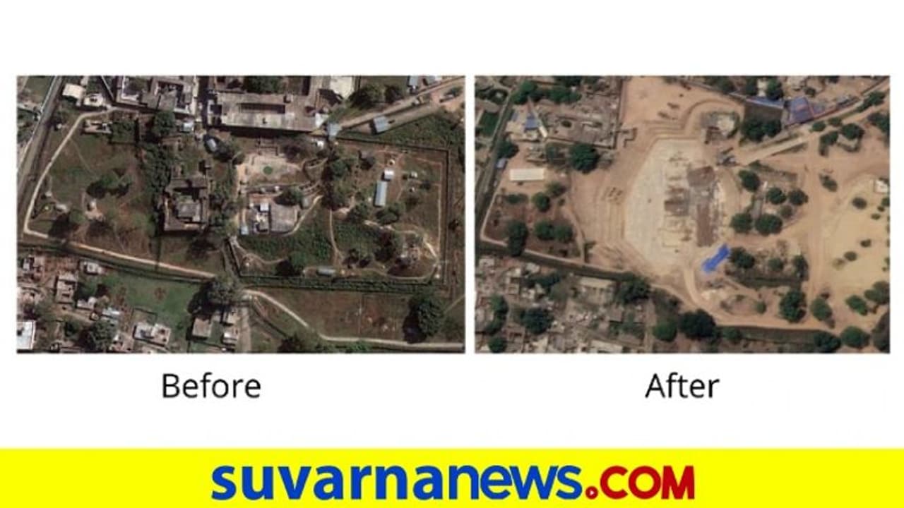 ಉಪಗ್ರಹ ಚಿತ್ರದಲ್ಲಿ ಅಯೋಧ್ಯೆ ರಾಮಮಂದಿರ ನಿರ್ಮಾಣ ಸೆರೆ! ಉಪಗ್ರಹ ಚಿತ್ರದಲ್ಲಿ ಅಯೋಧ್ಯೆ ರಾಮಮಂದಿರ ನಿರ್ಮಾಣ ಸೆರೆ!