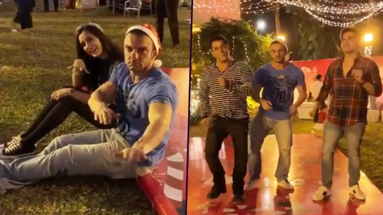 Watch Salman Khan shows off his unique dance style with Arbaaz, Sohail; video goes viral Watch Salman Khan shows off his unique dance style with Arbaaz, Sohail; video goes viral