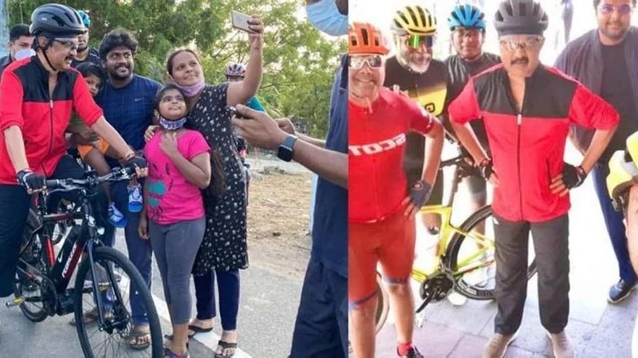 ஒருவழியாக ஓய்ந்த கொரோனா.. ஹாயாக சைக்கிளிங் சென்று ரிலாக்ஸ் செய்த முதலமைச்சர் ஸ்டாலின். ஒருவழியாக ஓய்ந்த கொரோனா.. ஹாயாக சைக்கிளிங் சென்று ரிலாக்ஸ் செய்த முதலமைச்சர் ஸ்டாலின்.