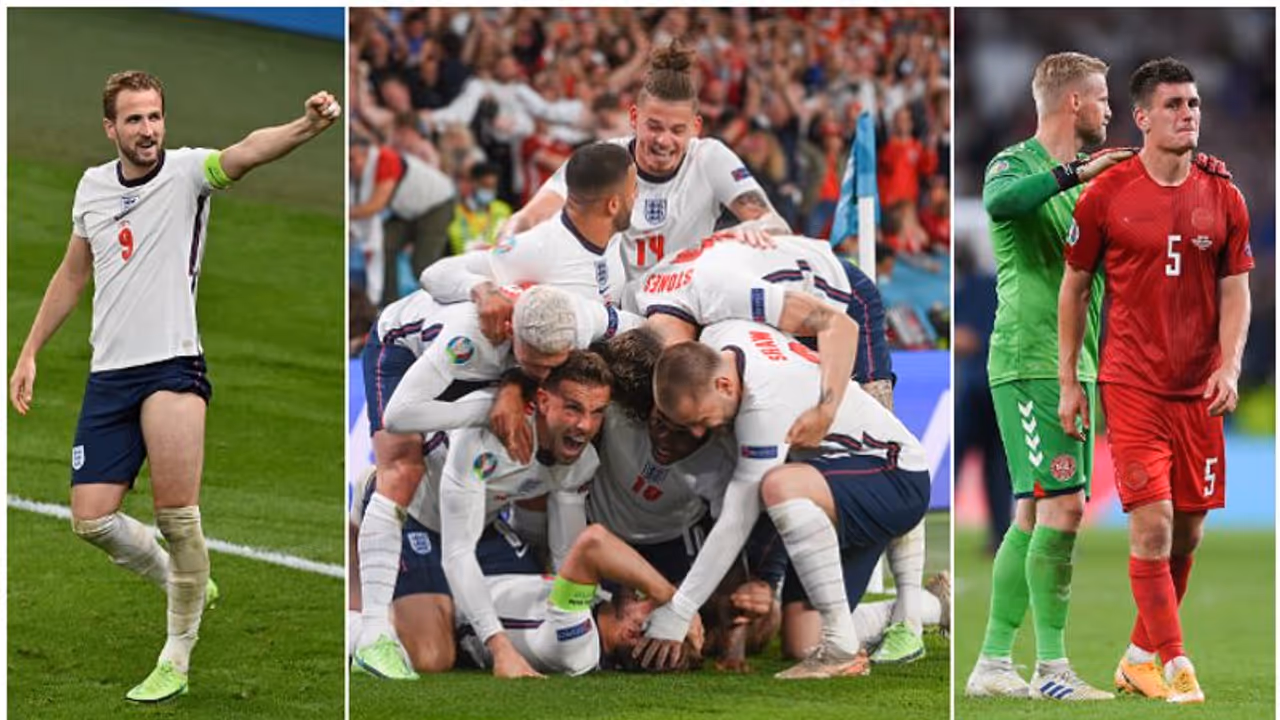 শেষ ডেনমার্কের স্বপ্নের দৌড়, হ্যারি কেন ম্যাজিকে প্রথমবার ইউরো ফাইনালে ইংল্যান্ড