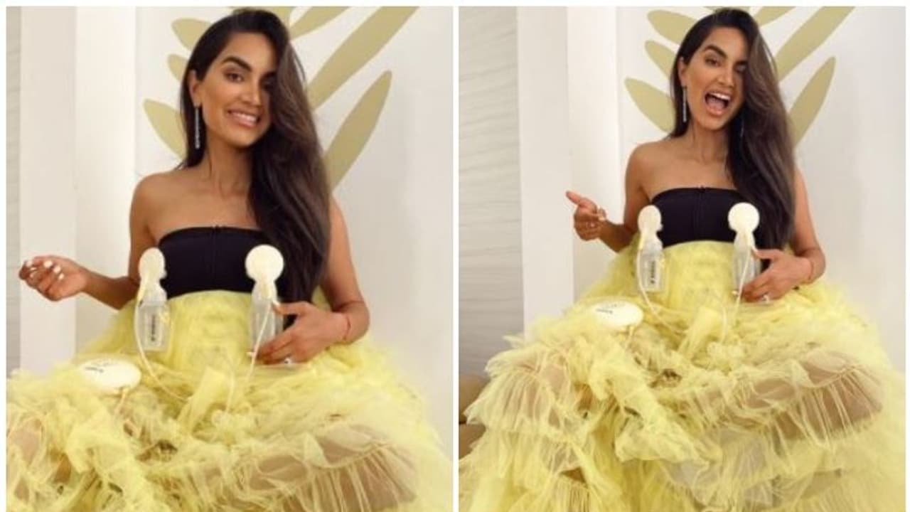 ഈ വസ്ത്രം അവർക്കുള്ള മറുപടി; ഗൗണിൽ ബ്രെസ്റ്റ് പമ്പ് ഘടിപ്പിച്ച് ദീപ ഖോസ്ല