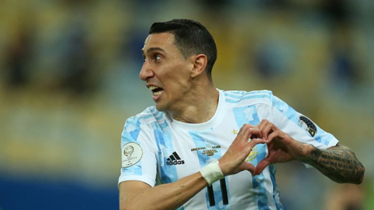 വല ചുംബിച്ച് ഡി മരിയ; സ്വപ്‌ന ഫൈനലിന്‍റെ ആദ്യപകുതിയില്‍ അര്‍ജന്‍റൈന്‍ പുഞ്ചിരി